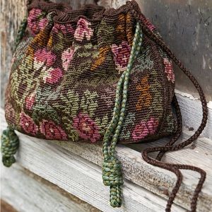 hand-crocheted Peruvian pima bag